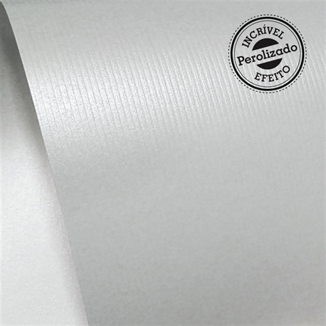 Papel Color Plus Metalico Aspen Linear - 250gr - Mimo - 30,5 X 30,5 Cm - 30 Folhas
